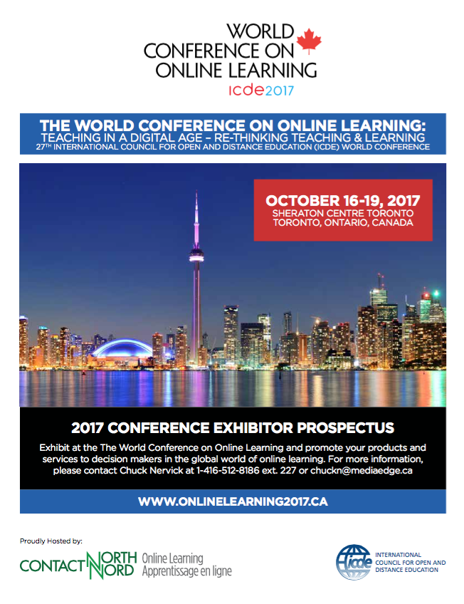 World Conference on Online Learning Exhibitor Prospectus 2017