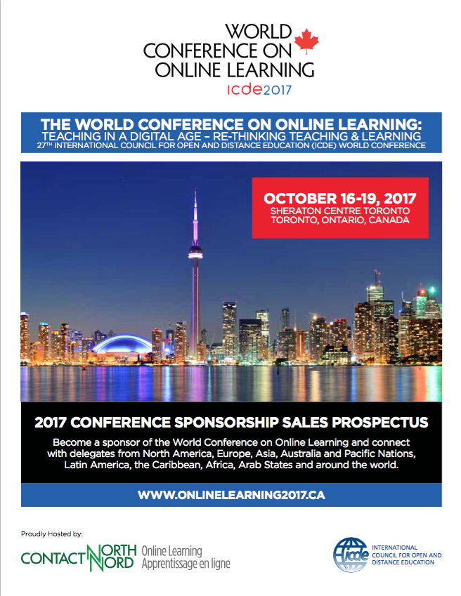World Conference on Online Learning Sponsorship Prospectus 2017